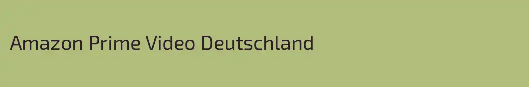 Amazon Prime Video Deutschland